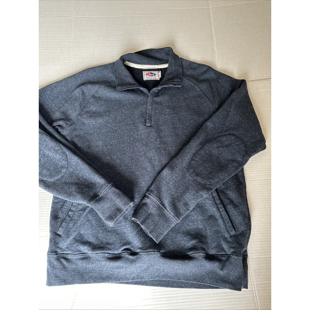 Grayers Men's pullover quarter zip cotton blend navy blue shirt size large men's
